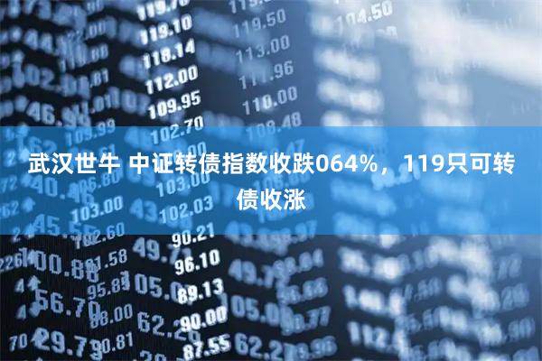 武汉世牛 中证转债指数收跌064%，119只可转债收涨