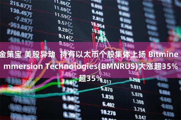 金策宝 美股异动  持有以太币个股集体上扬 Bitmine Immersion Technologies(BMNRUS)大涨超35%